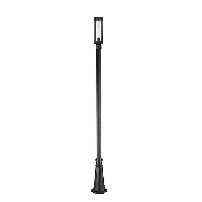 Image 5 Z-Lite 1 Light Outdoor Post Mounted Fixture in Black Finish more views