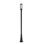 5_Z-Lite 1 Light Outdoor Post Mounted Fixture in Black Finish more views