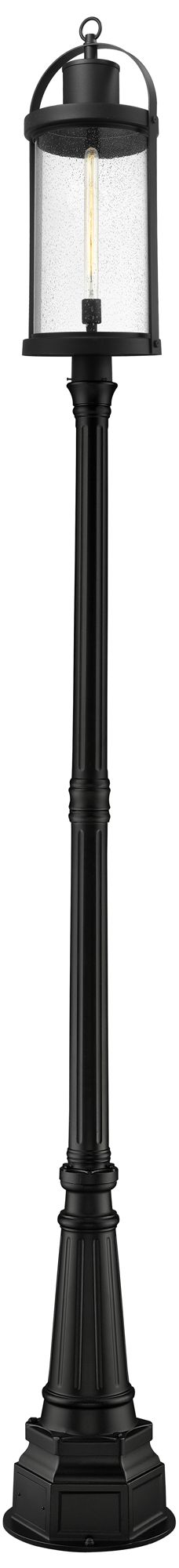 Image 2 Z-Lite 1 Light Outdoor Post Mounted Fixture in Black Finish