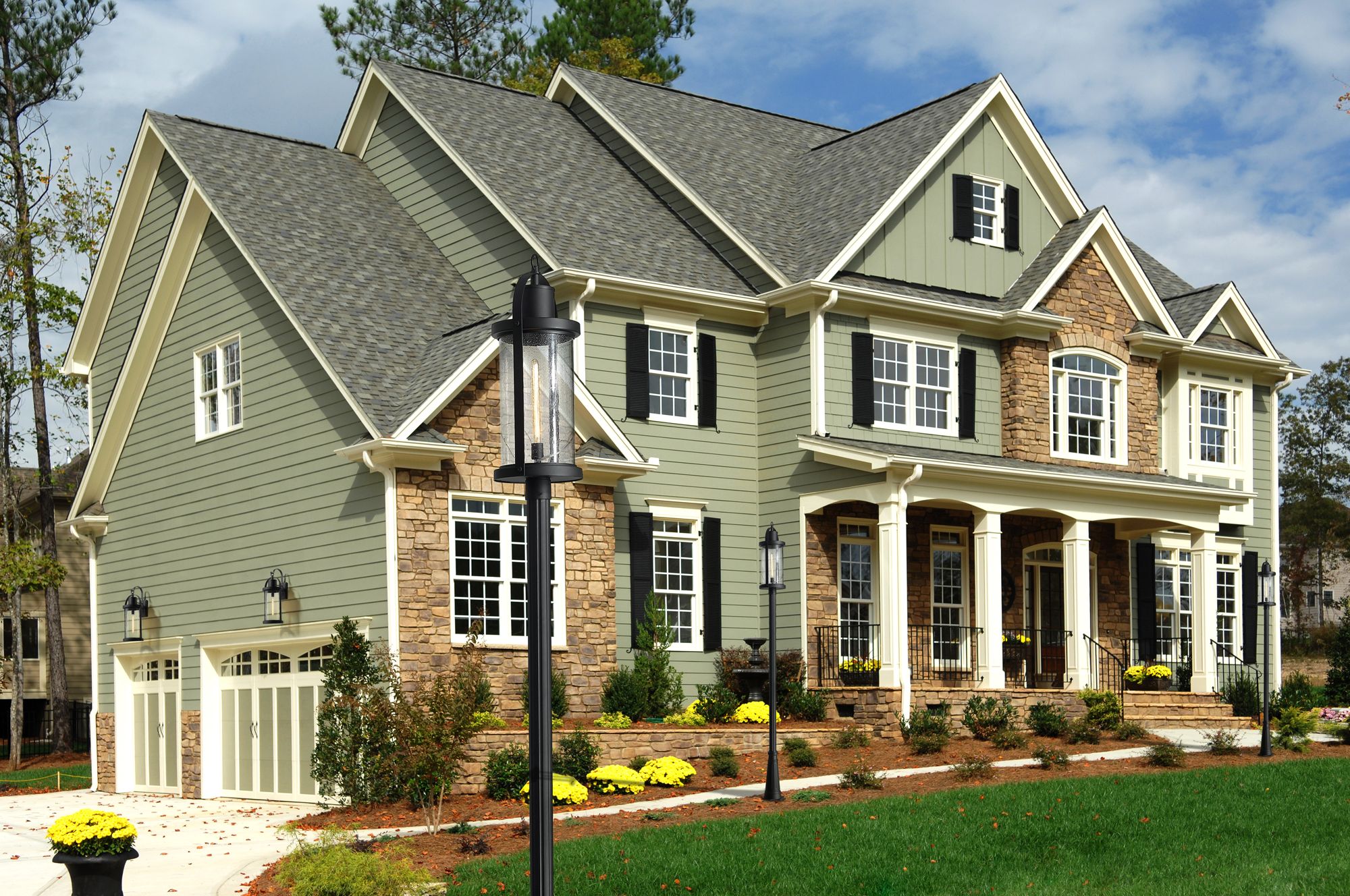 Image 4 Z-Lite 1 Light Outdoor Post Mounted Fixture in Black Finish more views