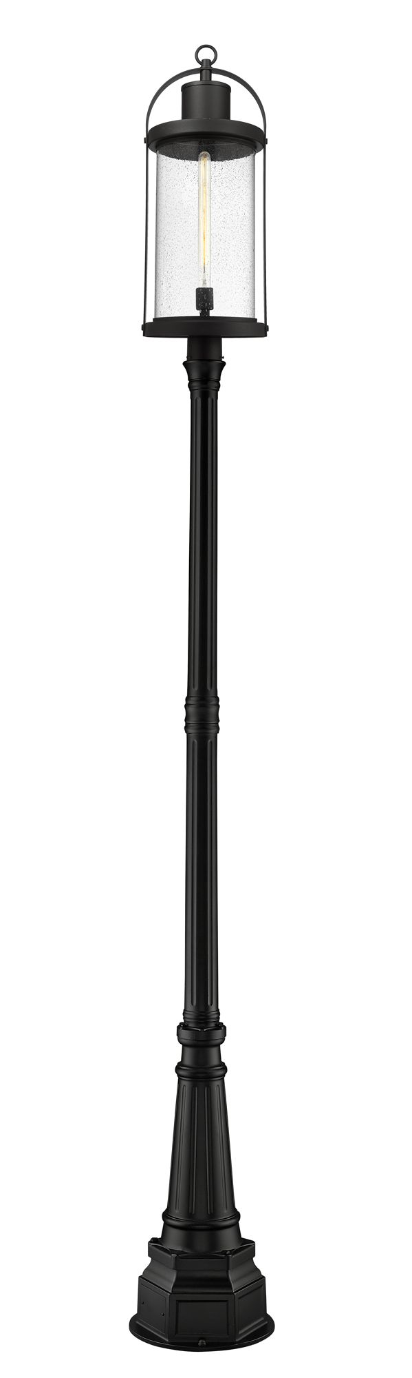 Image 5 Z-Lite 1 Light Outdoor Post Mounted Fixture in Black Finish more views