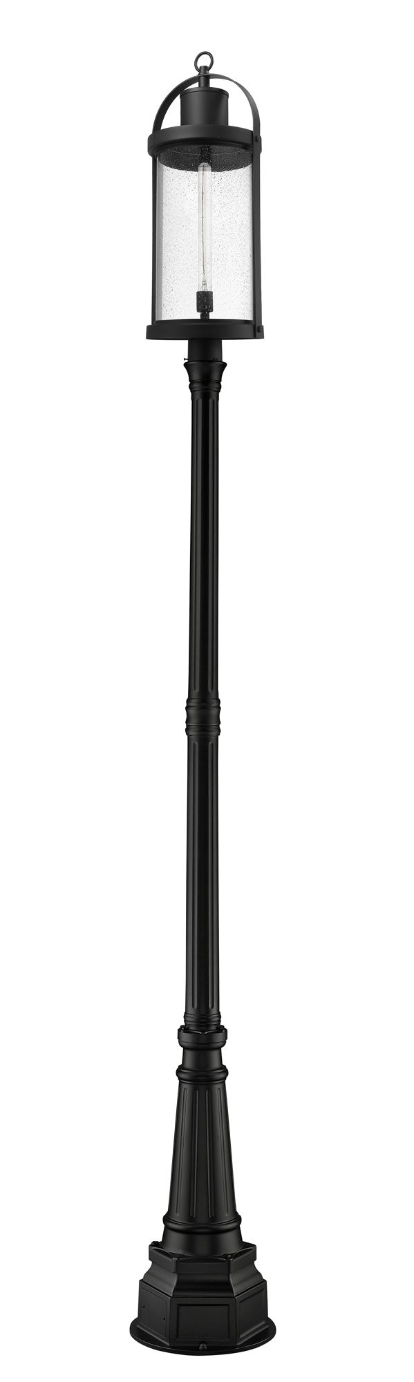 Image 6 Z-Lite 1 Light Outdoor Post Mounted Fixture in Black Finish more views