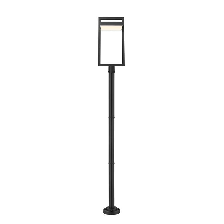 Image 5 Z-Lite 1 Light Outdoor Post Mounted Fixture in Black Finish more views