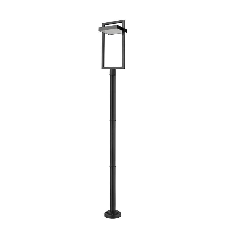 Image 6 Z-Lite 1 Light Outdoor Post Mounted Fixture in Black Finish more views