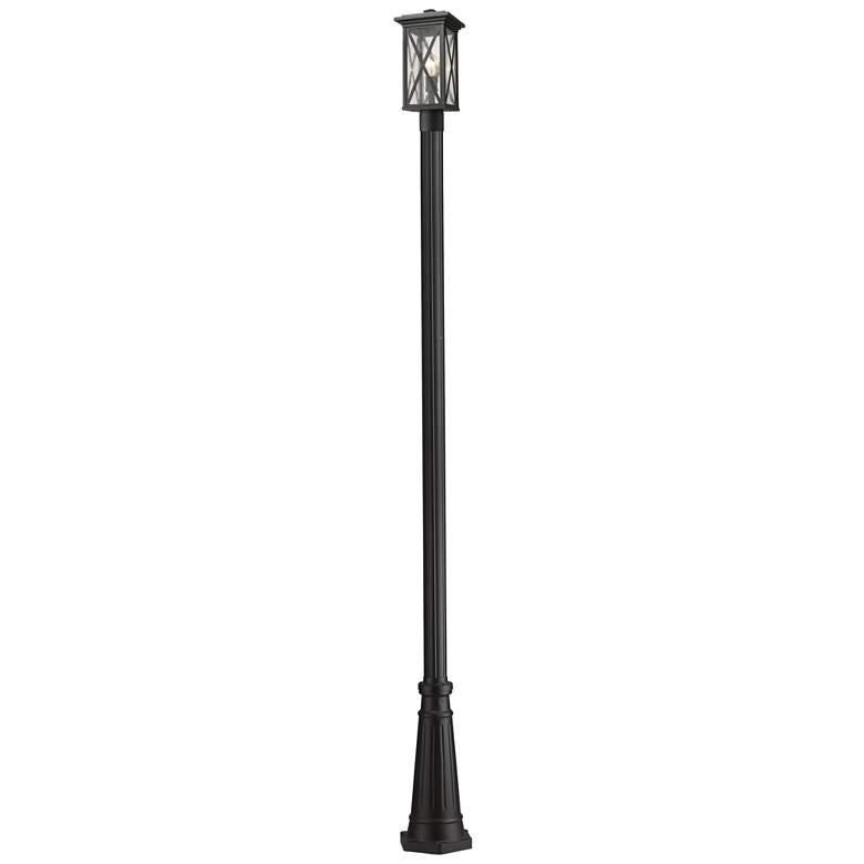 Image 1 Z-Lite 1 Light Outdoor Post Mounted Fixture in Black Finish