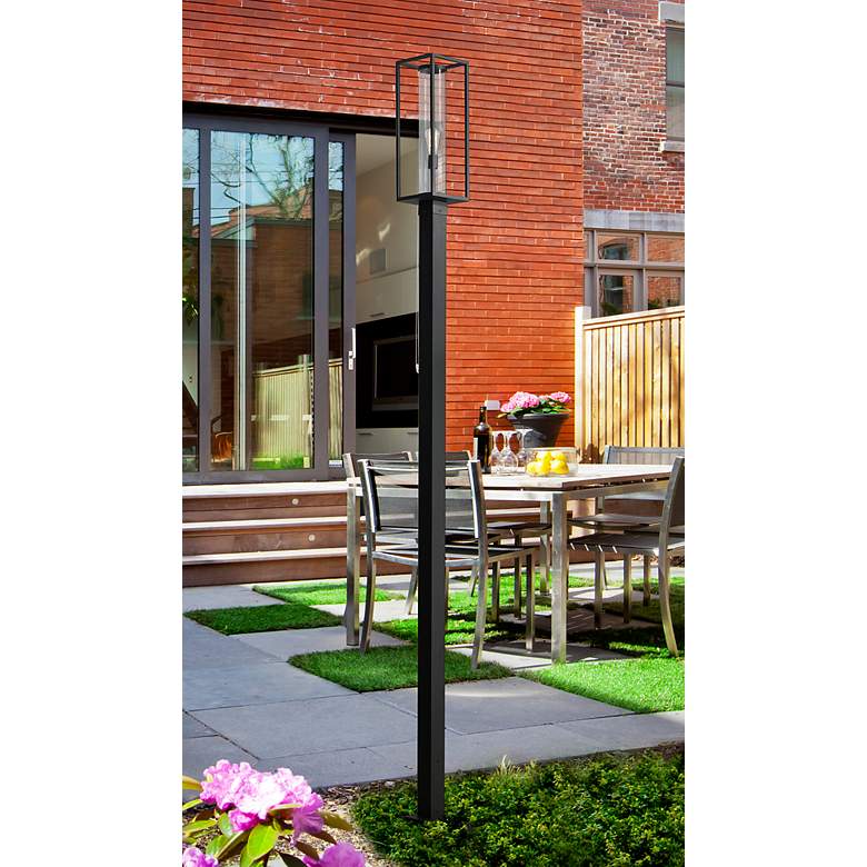 Image 1 Z-Lite 1 Light Outdoor Post Mounted Fixture in Black Finish