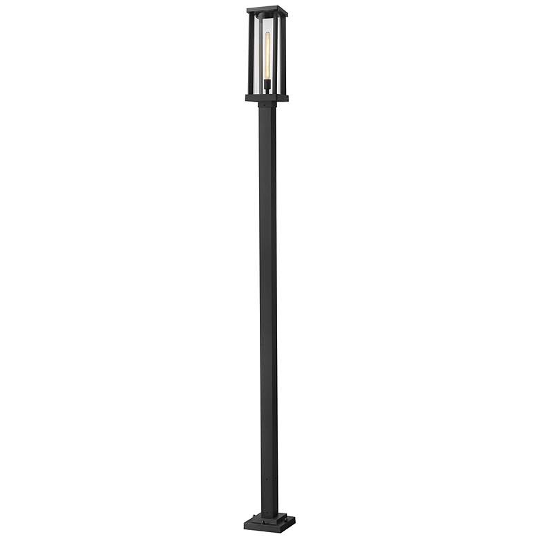 Image 2 Z-Lite 1 Light Outdoor Post Mounted Fixture in Black Finish