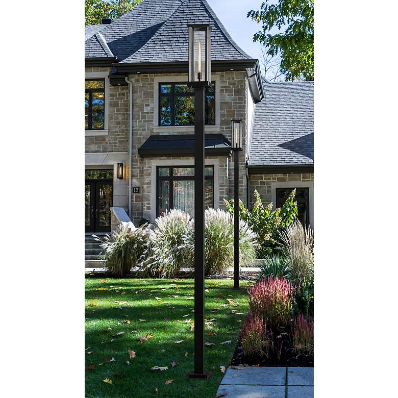 Image 1 Z-Lite 1 Light Outdoor Post Mounted Fixture in Black Finish