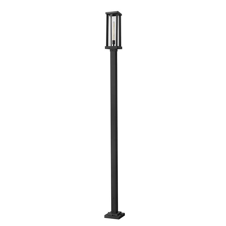 Image 6 Z-Lite 1 Light Outdoor Post Mounted Fixture in Black Finish more views