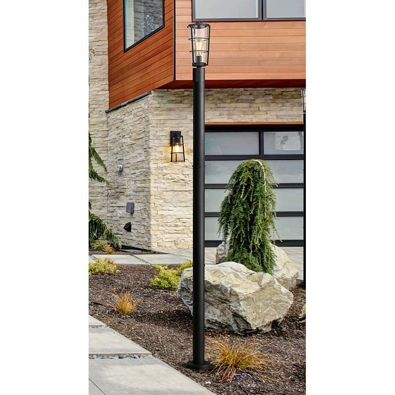Image 1 Z-Lite 1 Light Outdoor Post Mounted Fixture in Black Finish