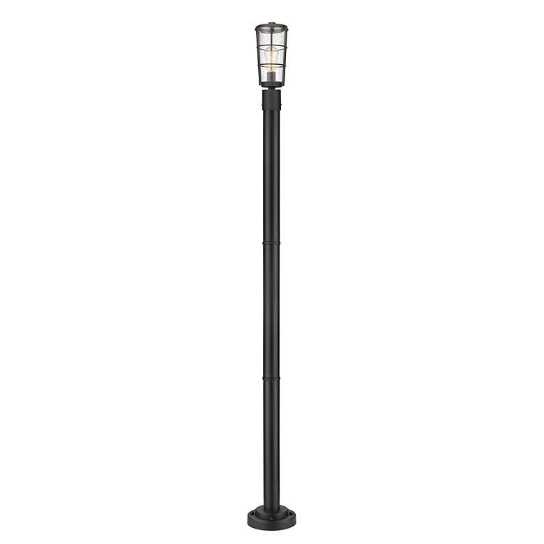 Image 5 Z-Lite 1 Light Outdoor Post Mounted Fixture in Black Finish more views