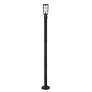 5_Z-Lite 1 Light Outdoor Post Mounted Fixture in Black Finish more views