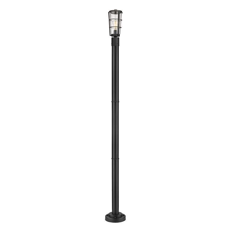 Image 6 Z-Lite 1 Light Outdoor Post Mounted Fixture in Black Finish more views