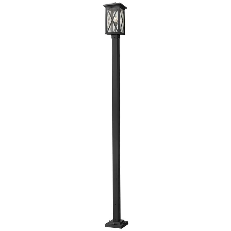 Image 1 Z-Lite 1 Light Outdoor Post Mounted Fixture in Black Finish