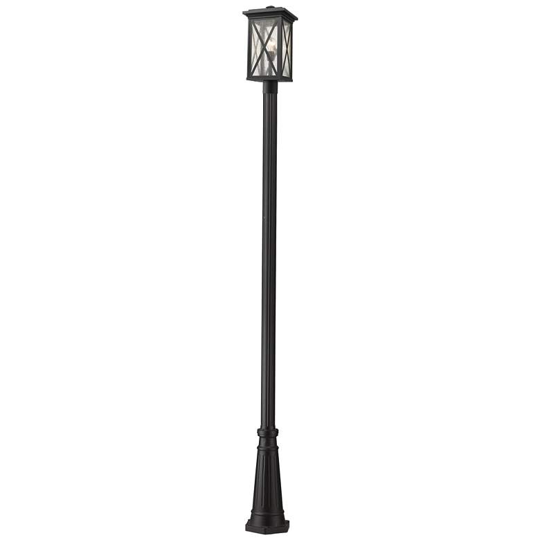 Image 1 Z-Lite 1 Light Outdoor Post Mounted Fixture in Black Finish