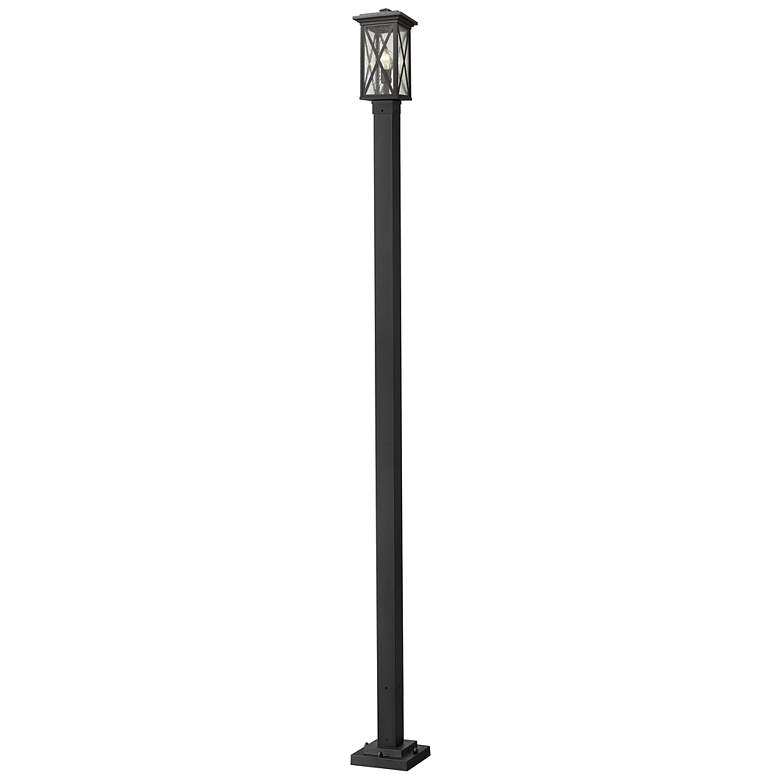 Image 2 Z-Lite 1 Light Outdoor Post Mounted Fixture in Black Finish