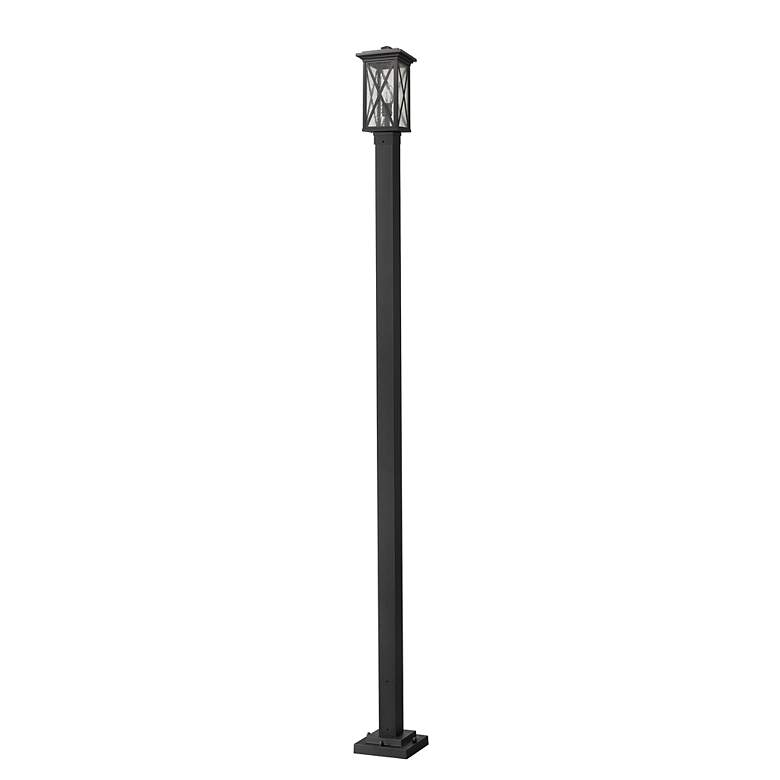 Image 6 Z-Lite 1 Light Outdoor Post Mounted Fixture in Black Finish more views