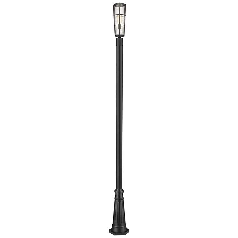 Image 1 Z-Lite 1 Light Outdoor Post Mounted Fixture in Black Finish