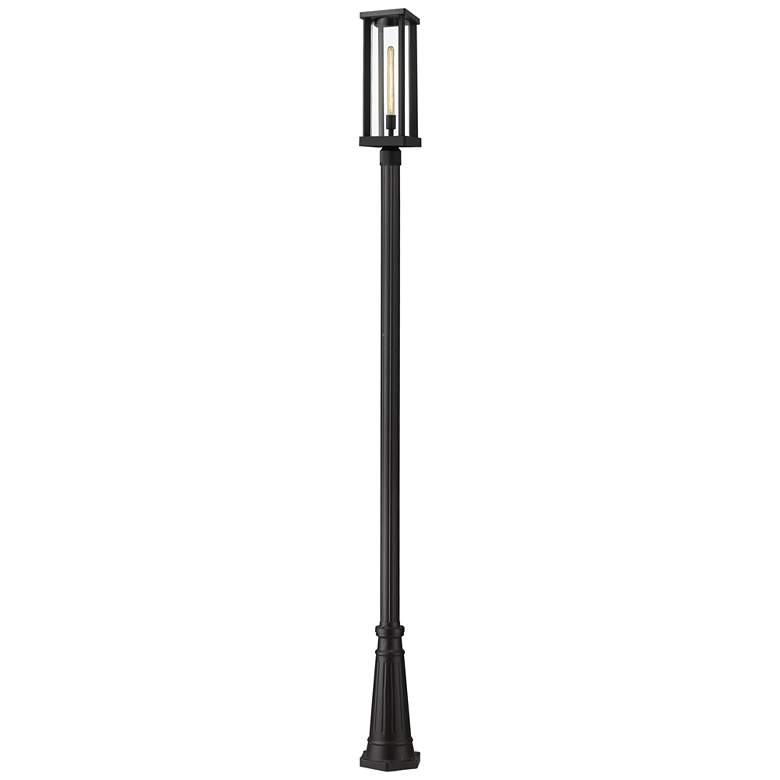 Image 1 Z-Lite 1 Light Outdoor Post Mounted Fixture in Black Finish