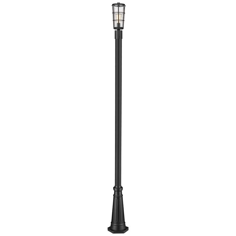Image 1 Z-Lite 1 Light Outdoor Post Mounted Fixture in Black Finish