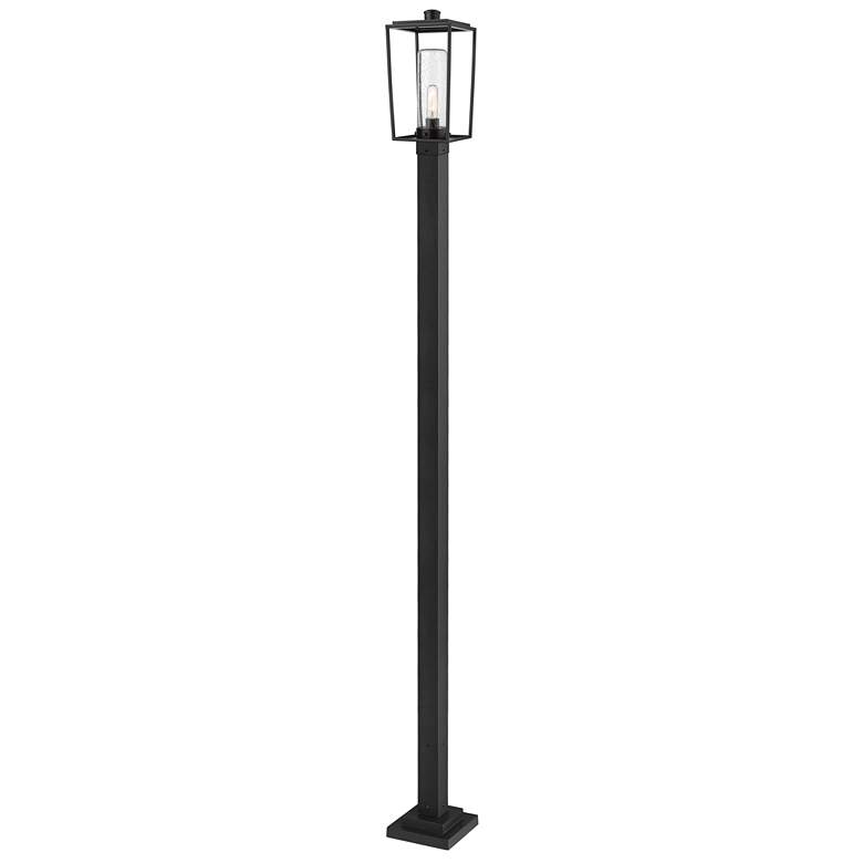 Image 1 Z-Lite 1 Light Outdoor Post Mounted Fixture in Black Finish