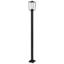 Z-Lite 1 Light Outdoor Post Mounted Fixture in Black Finish
