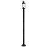1_Z-Lite 1 Light Outdoor Post Mounted Fixture in Black Finish