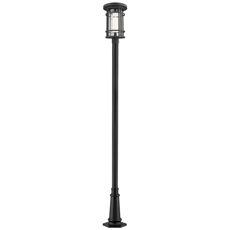 Image 1 Z-Lite 1 Light Outdoor Post Mounted Fixture in Black Finish