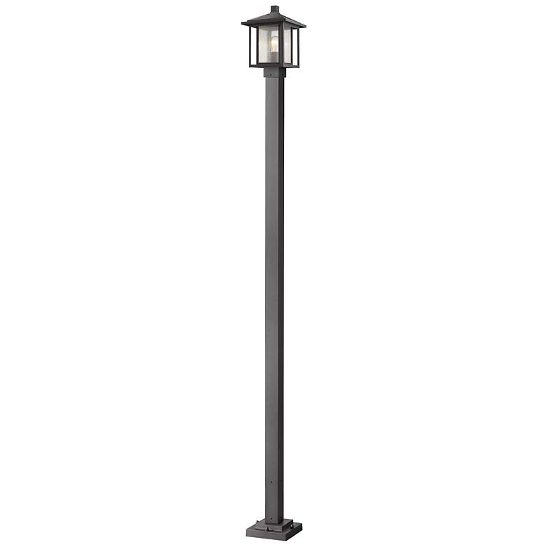 Image 1 Z-Lite 1 Light Outdoor Post Mounted Fixture in Black Finish
