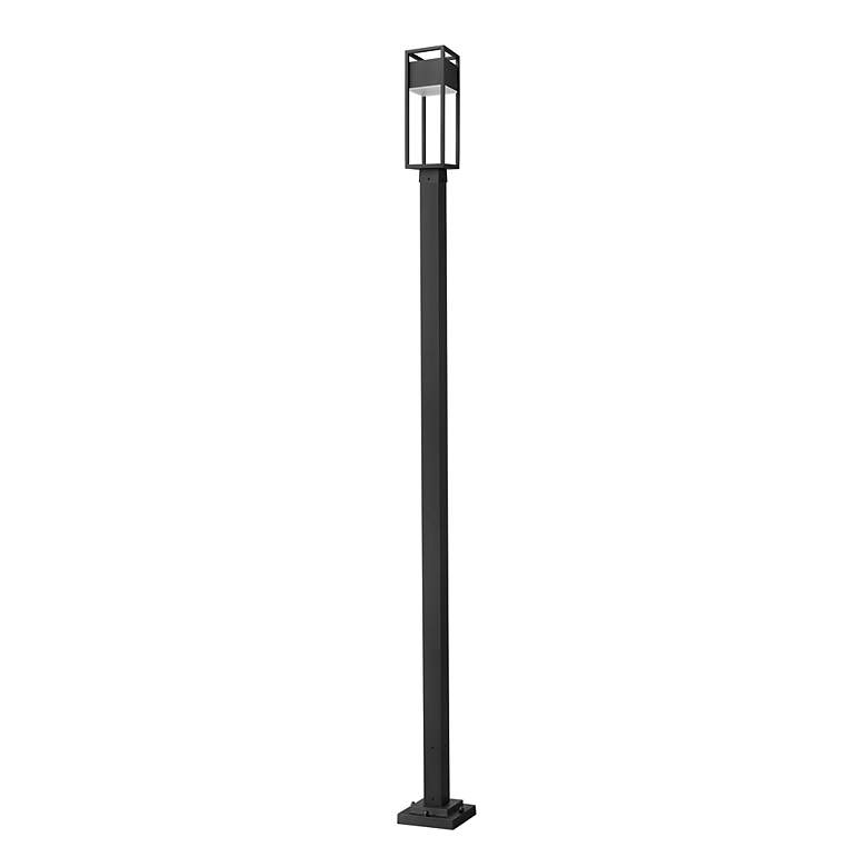Image 6 Z-Lite 1 Light Outdoor Post Mounted Fixture in Black Finish more views