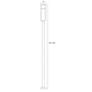 7_Z-Lite 1 Light Outdoor Post Mounted Fixture in Black Finish more views