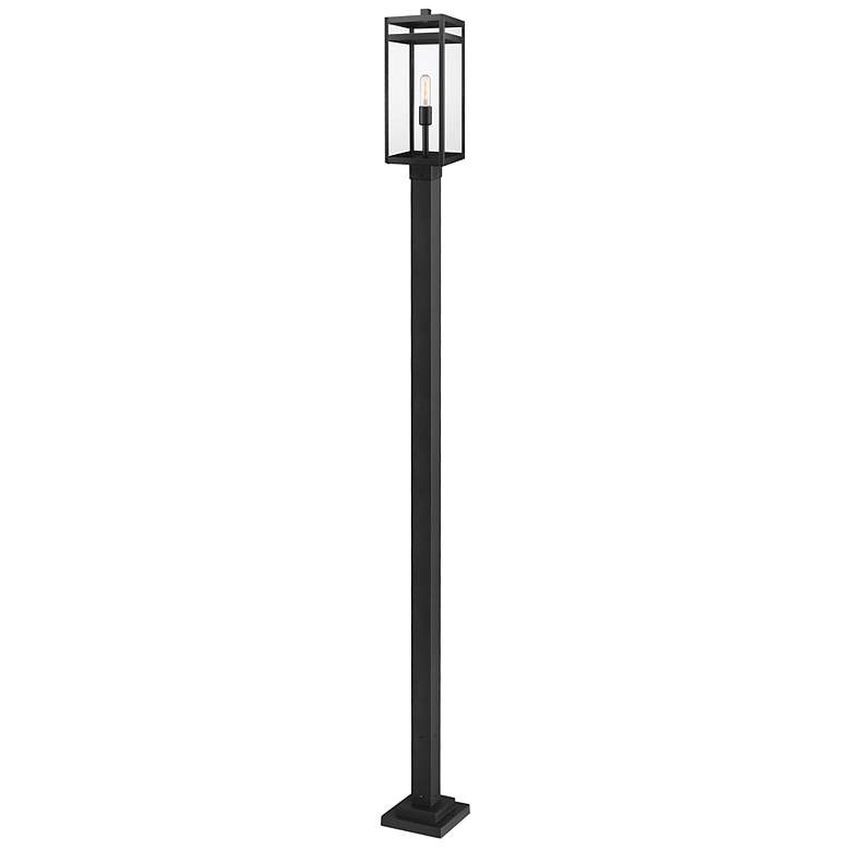 Image 2 Z-Lite 1 Light Outdoor Post Mounted Fixture in Black Finish