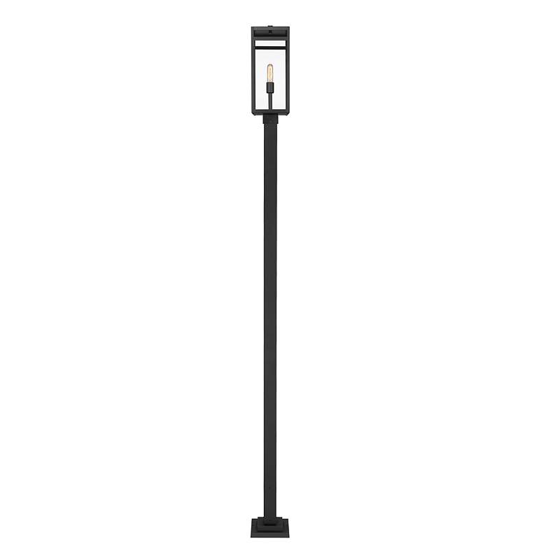 Image 5 Z-Lite 1 Light Outdoor Post Mounted Fixture in Black Finish more views