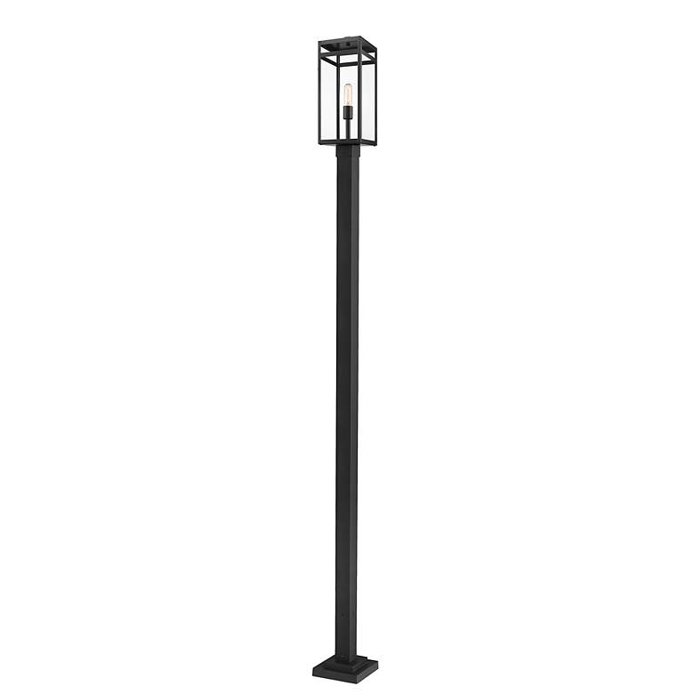 Image 6 Z-Lite 1 Light Outdoor Post Mounted Fixture in Black Finish more views