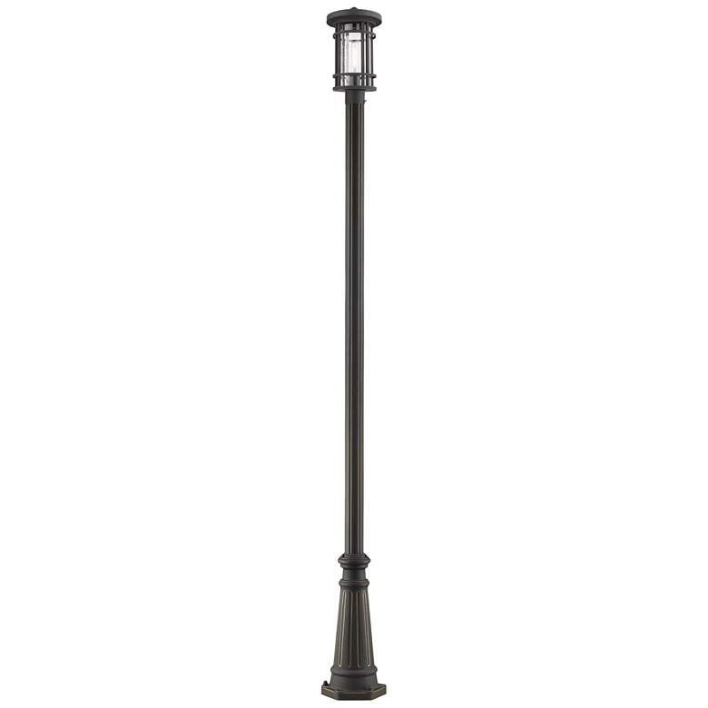 Image 1 Z-Lite 1 Light Outdoor Post Mounted Fixture in Oil Rubbed Bronze Finish