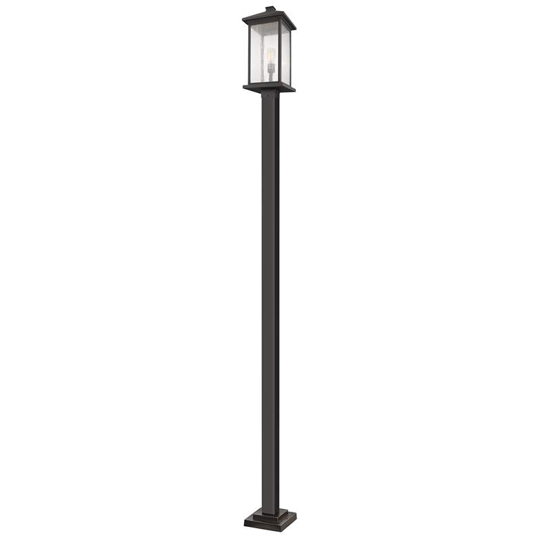 Image 1 Z-Lite 1 Light Outdoor Post Mounted Fixture in Oil Rubbed Bronze Finish