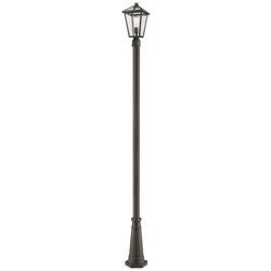 Z-Lite 1 Light Outdoor Post Mounted Fixture in Oil Rubbed Bronze Finish