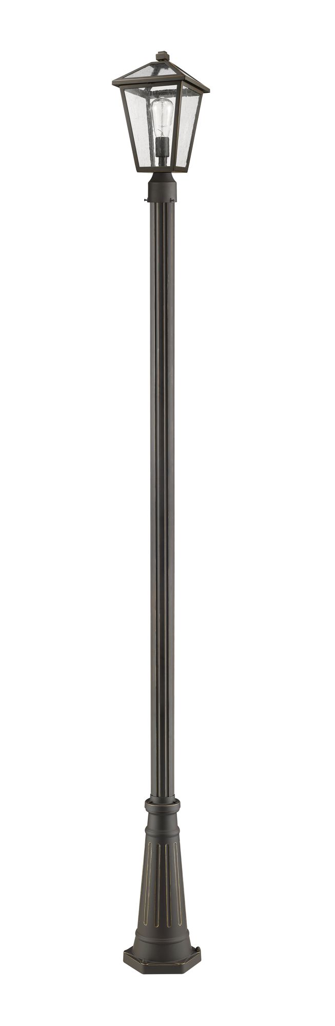 Image 3 Z-Lite 1 Light Outdoor Post Mounted Fixture in Oil Rubbed Bronze Finish more views