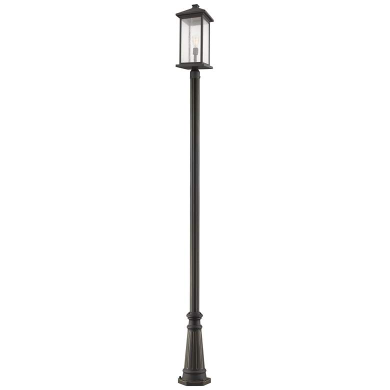 Image 1 Z-Lite 1 Light Outdoor Post Mounted Fixture in Oil Rubbed Bronze Finish