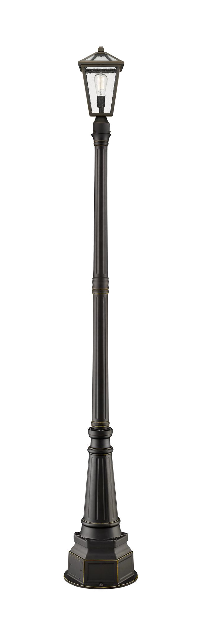 Image 2 Z-Lite 1 Light Outdoor Post Mounted Fixture in Oil Rubbed Bronze Finish more views