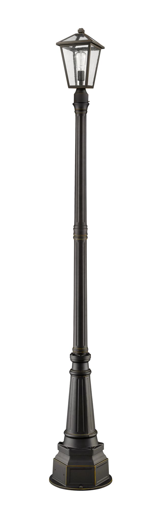 Image 3 Z-Lite 1 Light Outdoor Post Mounted Fixture in Oil Rubbed Bronze Finish more views