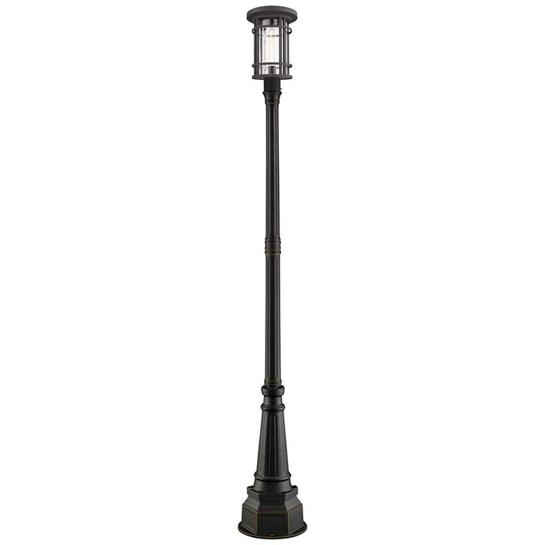 Image 1 Z-Lite 1 Light Outdoor Post Mounted Fixture in Oil Rubbed Bronze Finish