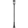 Z-Lite 1 Light Outdoor Post Mounted Fixture in Oil Rubbed Bronze Finish