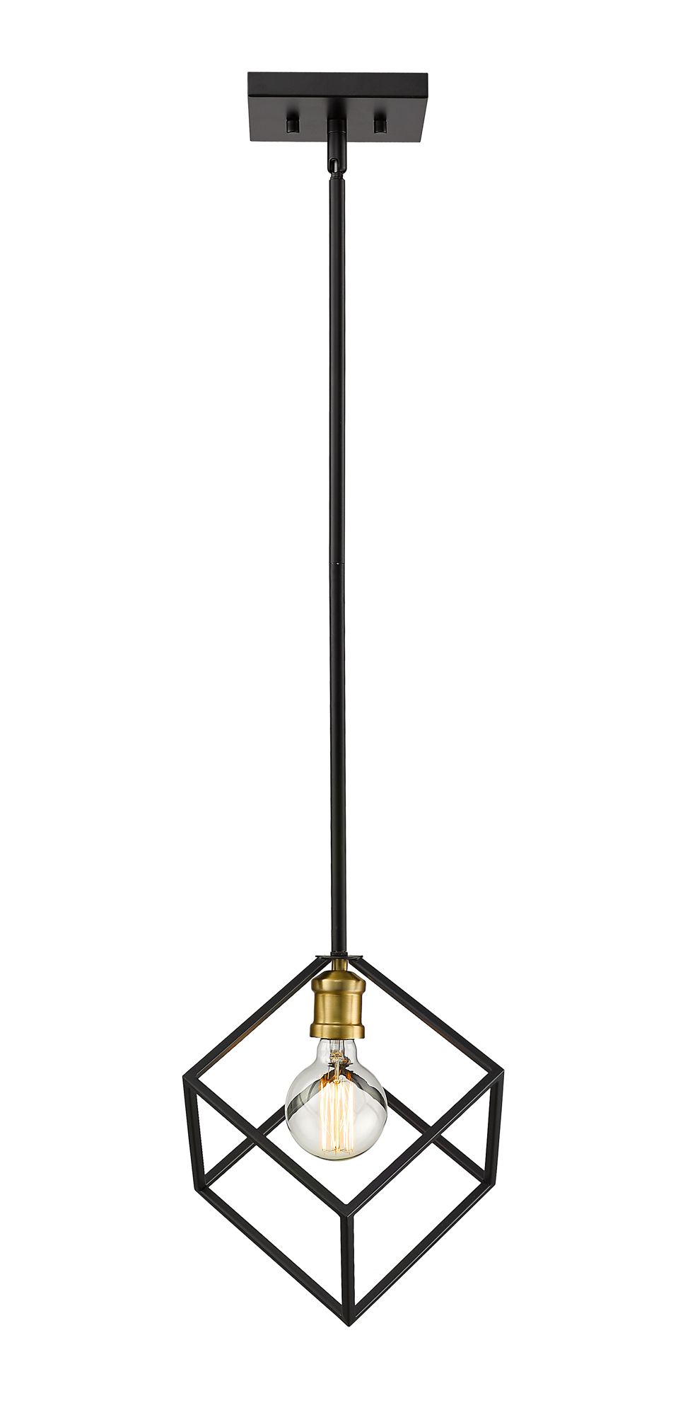 Image 4 Z-Lite 1 Light Pendant in Bronze + Olde Brass Finish more views