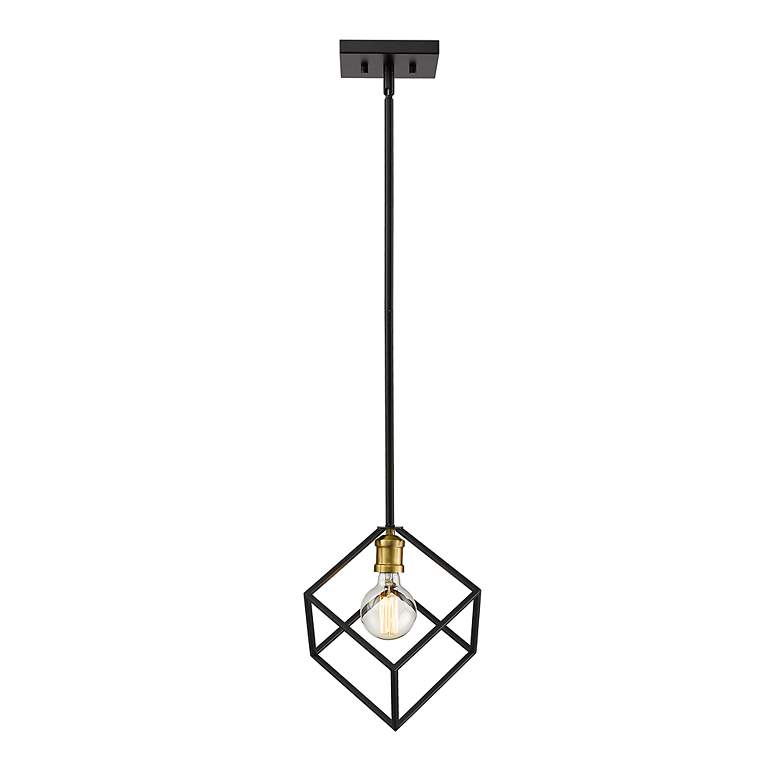Image 4 Z-Lite 1 Light Pendant in Bronze + Olde Brass Finish more views
