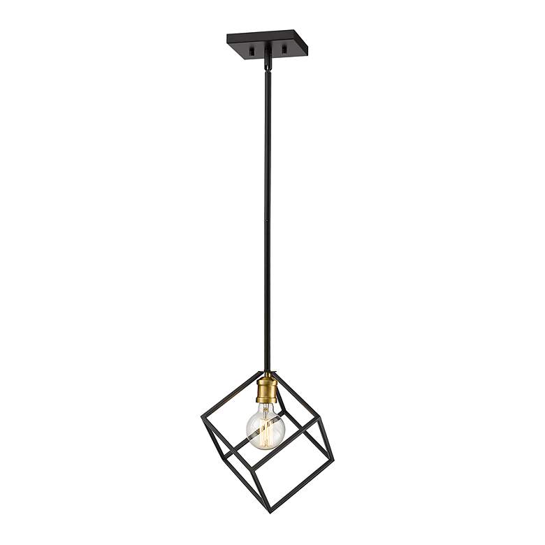 Image 5 Z-Lite 1 Light Pendant in Bronze + Olde Brass Finish more views