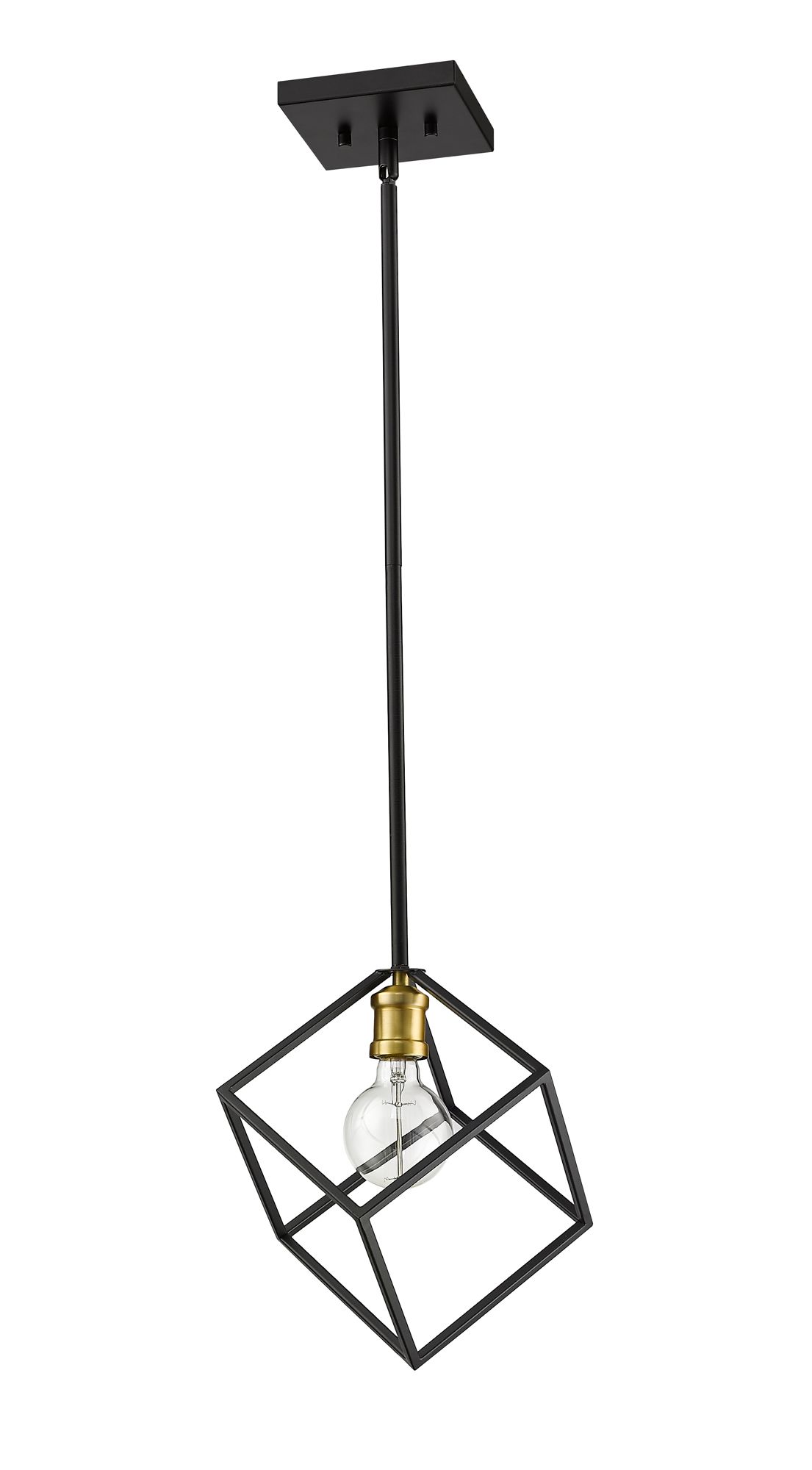 Image 7 Z-Lite 1 Light Pendant in Bronze + Olde Brass Finish more views