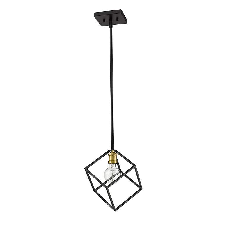 Image 7 Z-Lite 1 Light Pendant in Bronze + Olde Brass Finish more views