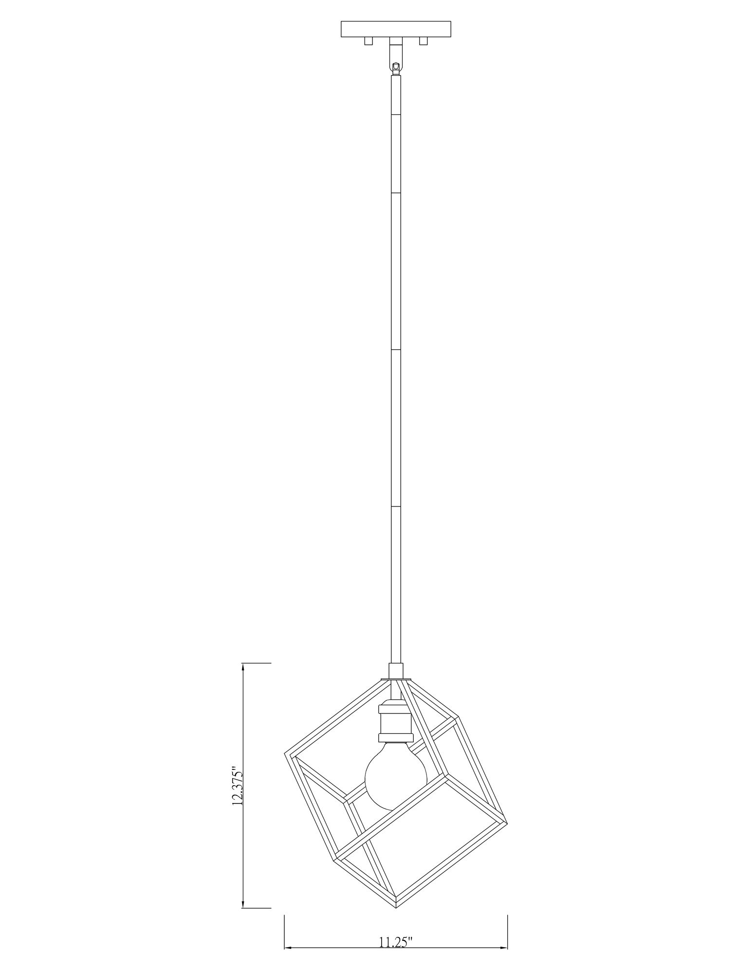 Z-Lite 1 Light Pendant in Bronze + Olde Brass Finish