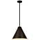 Z-Lite 1 Light Pendant in Bronze Plate Finish